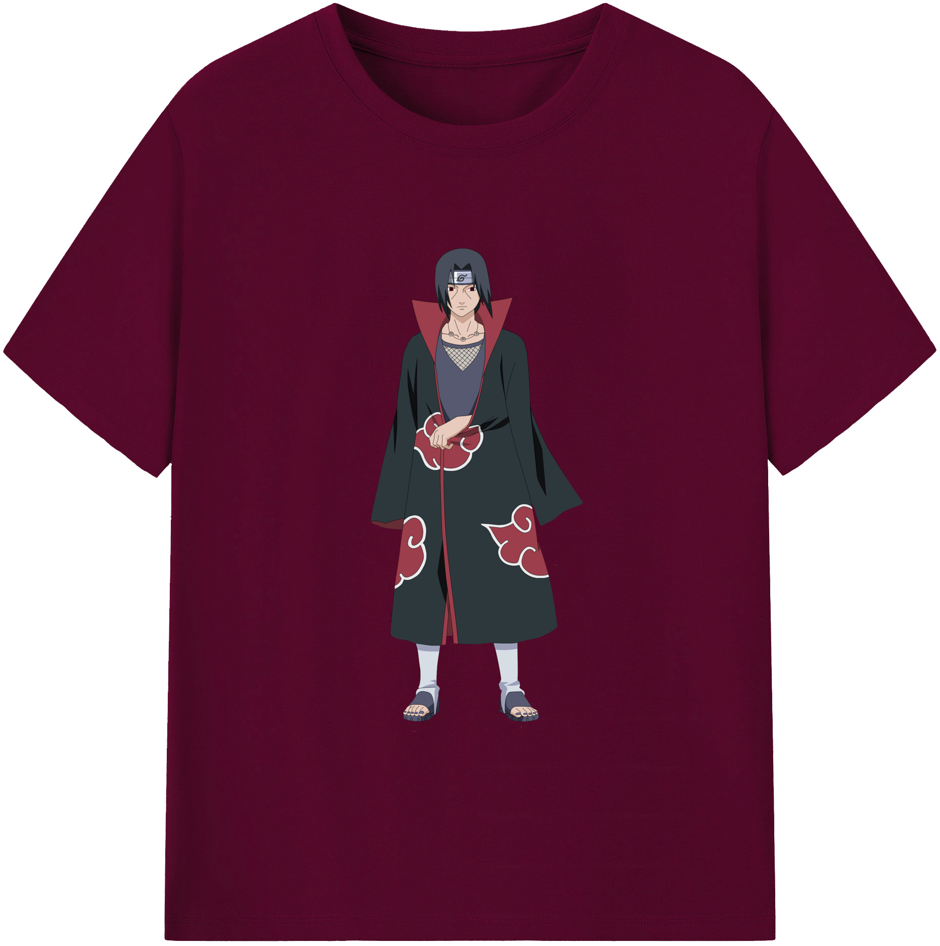 （画像用） NARUTO -ナルト- うちは イタチ Uchiha Itachi レディースカジュアルプリントTシャツ（綿100％）